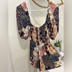 Kimchi Blue floral romper